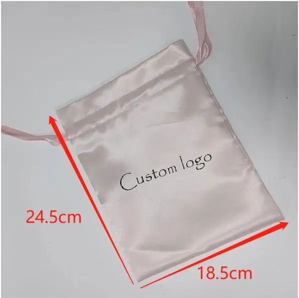 Custom Logo Pink Polyester Drawstring Pocket Drawstring Storage Bag For Eyemask Buy Drawstring