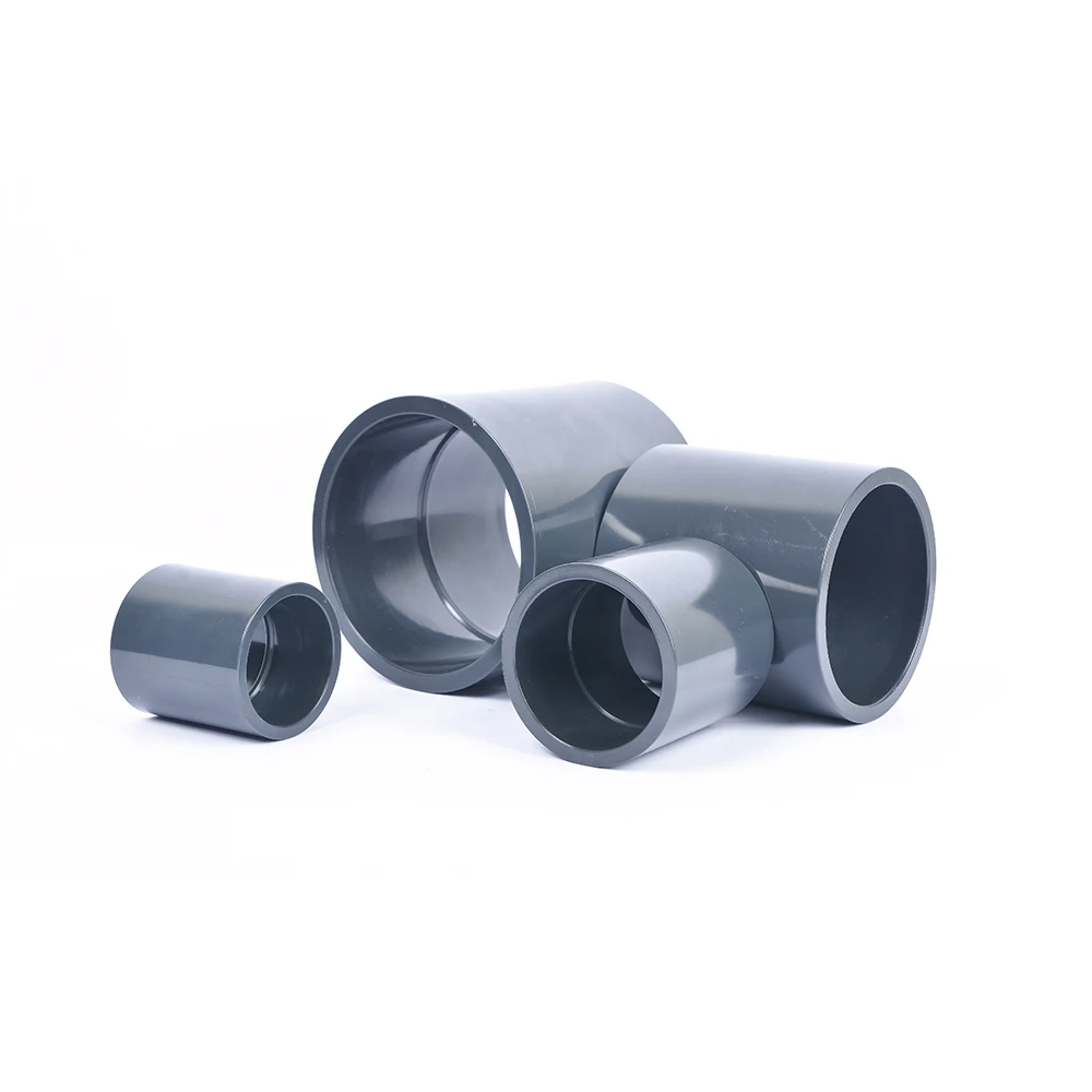 Hot selling Industrial Plastic Straight Pipe Fittings UPVC Adapter Coupling UPVC chemical coupling price