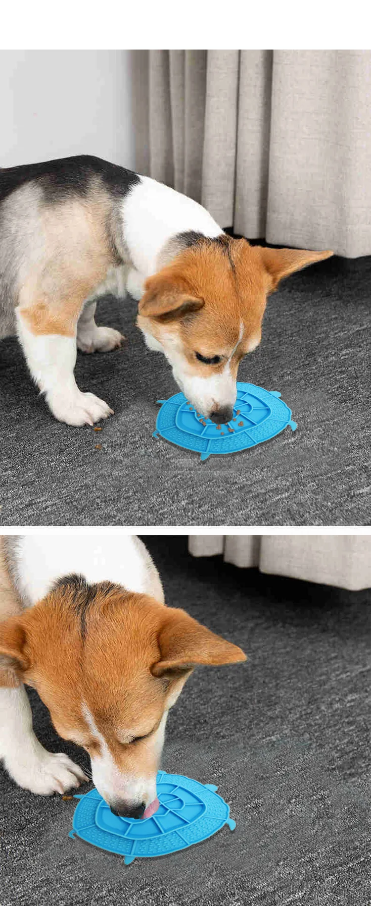 Silicone Anti-Choking Dog Food Plate Pet Licking Mat Slow Food Bowl Cat Pet Supplies Feeders & Bowls manufacture