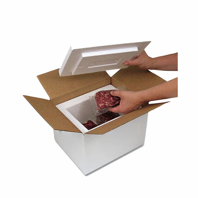 China Company Frozen Food Seafood Packaging Transport Insulated Carton Box Styrofoam Shipping Box