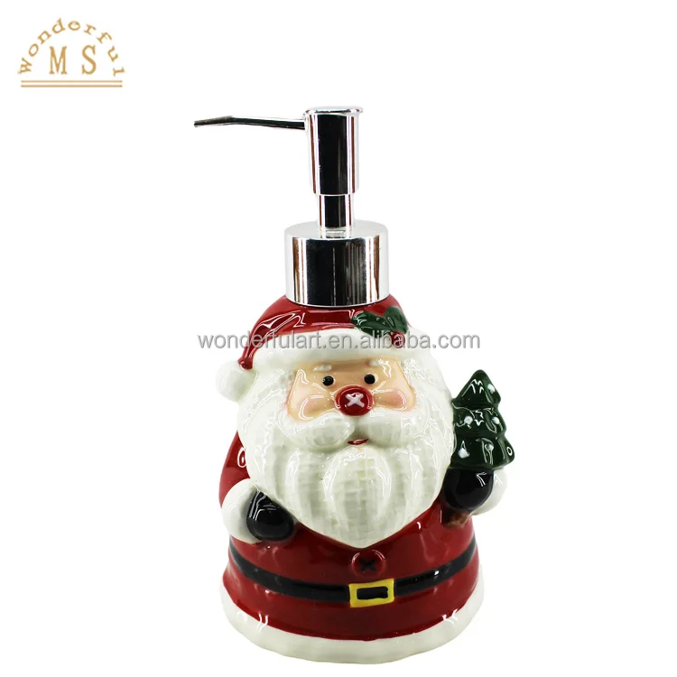 Ceramic Soap Dispenser Gift Cartoon Old Man Style Bathroom accessories Sets for daily lotion bottle shower Christmas Home ware