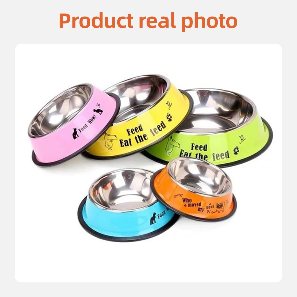 Wholesale Pet Bowls Multiple Colour Pet Food Container Non-slip 201 St - product detail 6