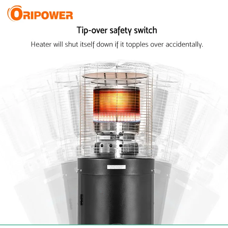 Short Lounge Lpg Heater Commercial Outdoor Gas Patio Heater Stand