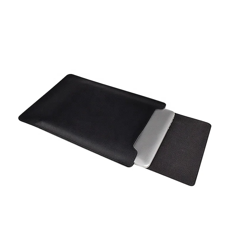Multifunctional Fashion Notebook Protector Foldable Laptop Stand Bag PU Leather Laptop Sleeve Bag