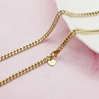 Hot Sale Genuine 18K Solid Gold Cuban Chain Necklace Real 18k Gold Necklace Men Jewelry