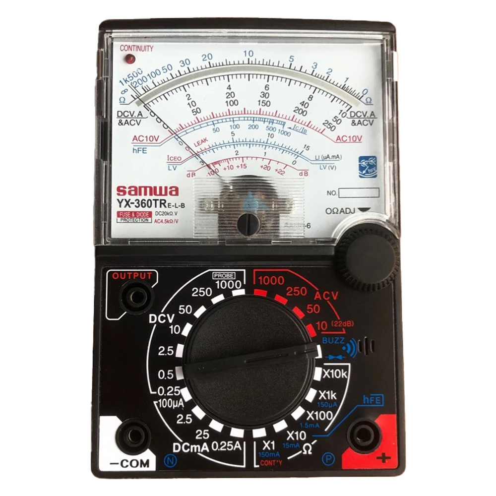 High Accuracy Analog Multimeter Multi Tester Measure DC/AC Voltage DC Current Resistance HFE DB Test with Buzzer