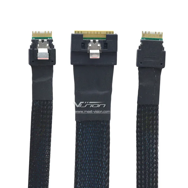 MCIO Slimsas 8i to 2xsff8654 Y-Cable - 24gbps Data Transfer
