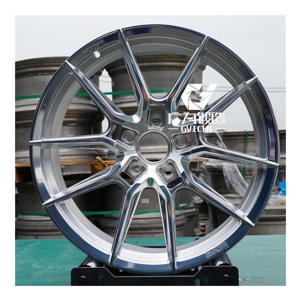 GVICHN NF9 OEM Polished custom forged wheels Aluminum alloy rims for Ferrari F18 458 588 296 f12 roma Porsche Palamella 911 992