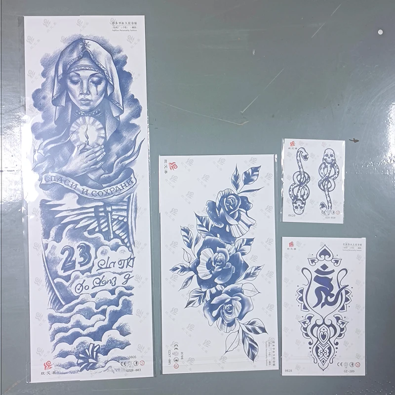 1000 Design GZ Semi Permanent Juice Temporary Tattoo Small Wholesale