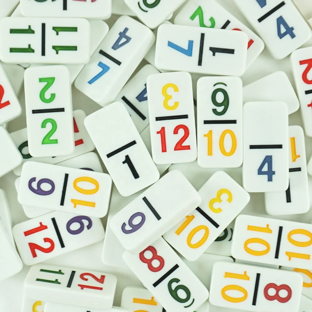 Bébé Jouet En Bois Domino Bloc Montessori Jouets Mathématiques En Bois - Foto 12