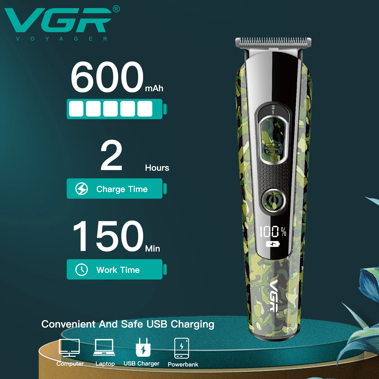 VGR V-271 Professional Hair Clipper for Men