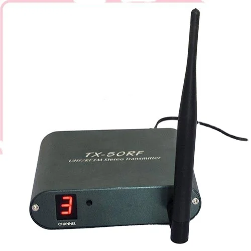 TX-50RF サイレントディスコ3チャンネルトランスミッター② TX-50RF Wireless Transmitter for Silent Disco Parties, RCA