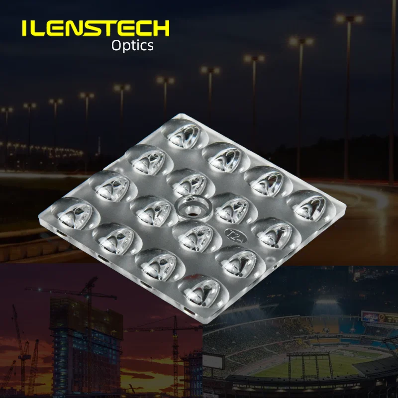 ILENSTECH Newest 16 in 1 Module Lens 50mm 3030 3535 Led Street Light Lens
