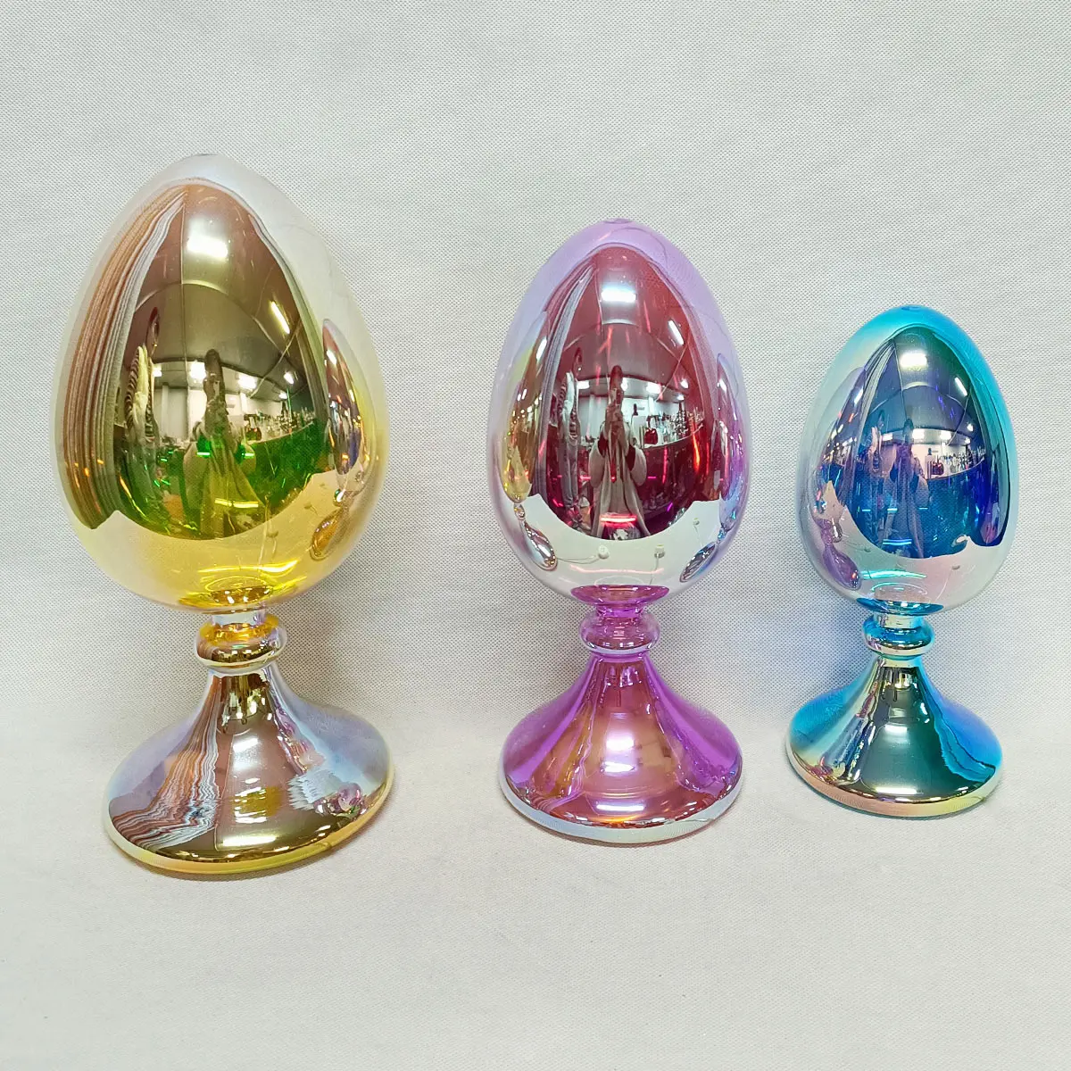 Bset spring easter decorating ideas home table decor led light up glass easter egg design decorations items idea for the home