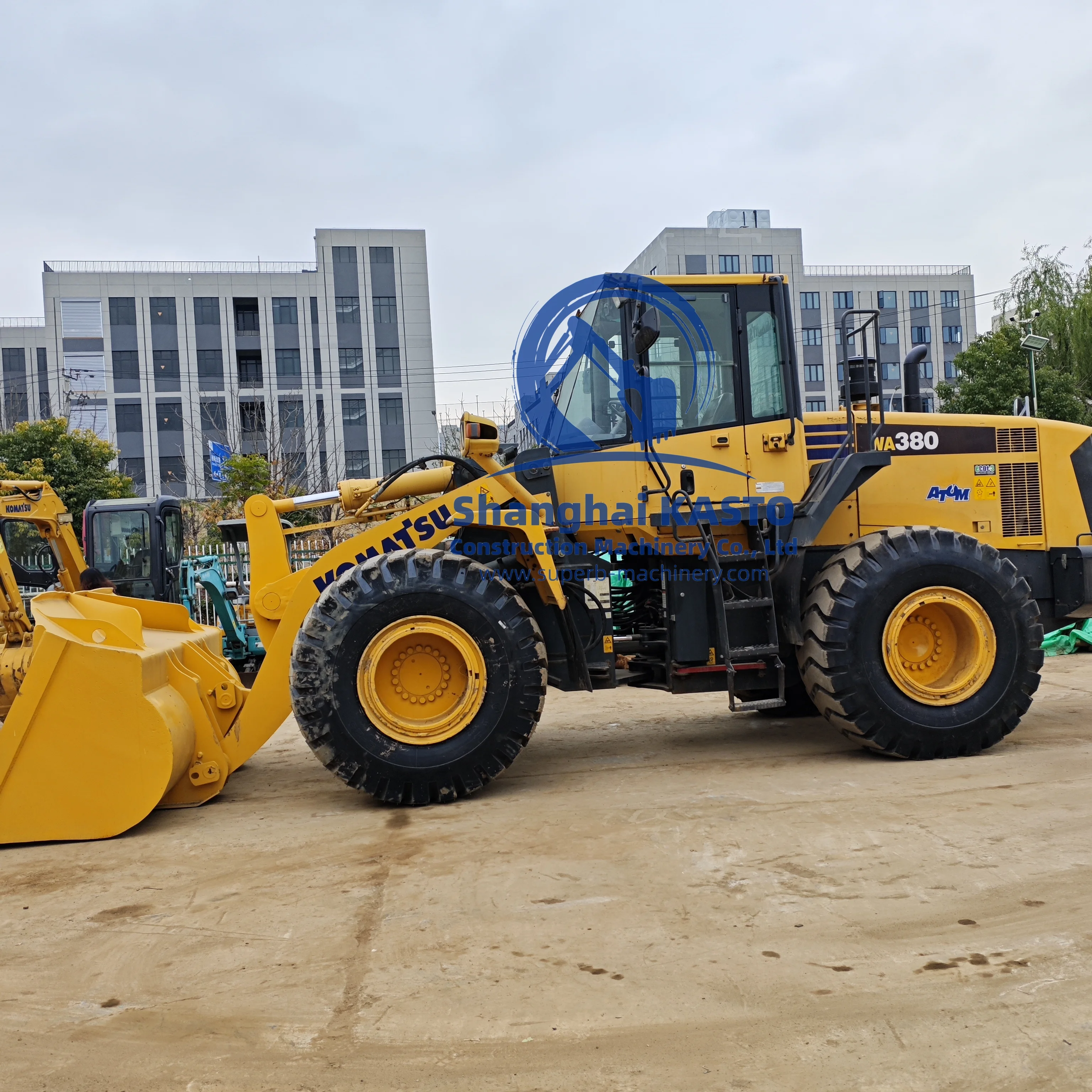 Mini Skid Steer Backhoe Loader Excavator Engineering Komatsu WA