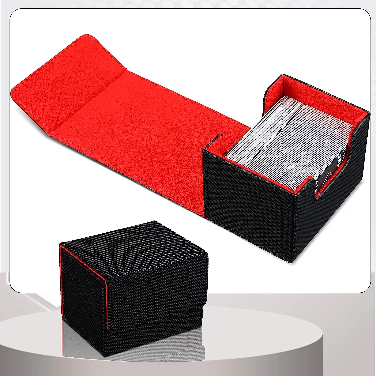 Highend Custom Card Deck Box Yugioh Mtg Trading Card Pu Leather Deck Box Storage Game Card Box