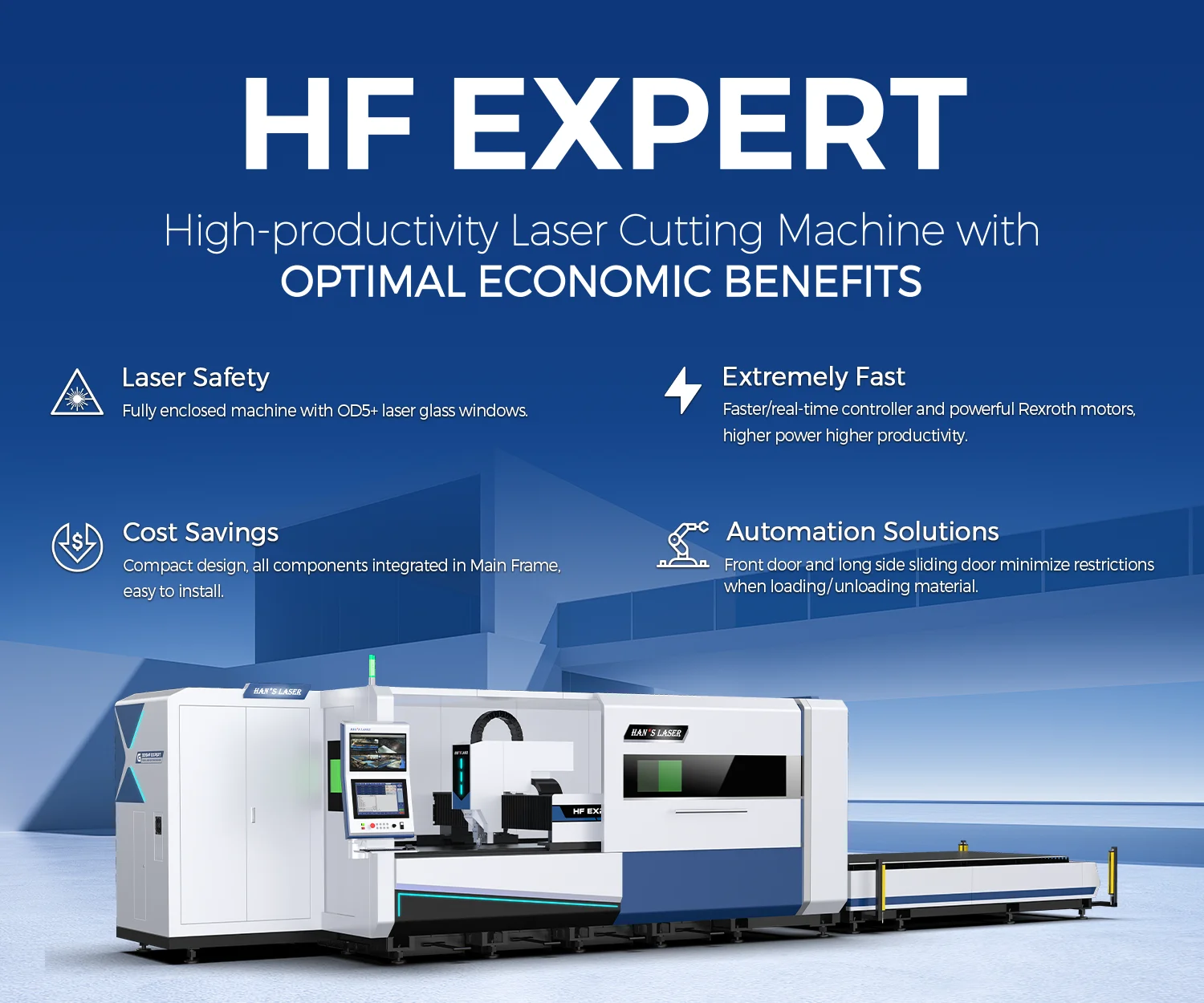 Han's 2024 HF Expert Flagship Fiber Laser Cutting Machine 20kW Fiber ...