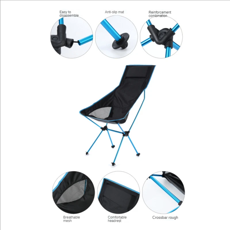 Высокое качество складной пляжный кемпинг стул портативный Пикник рыба кемпинг стул на открытом воздухе