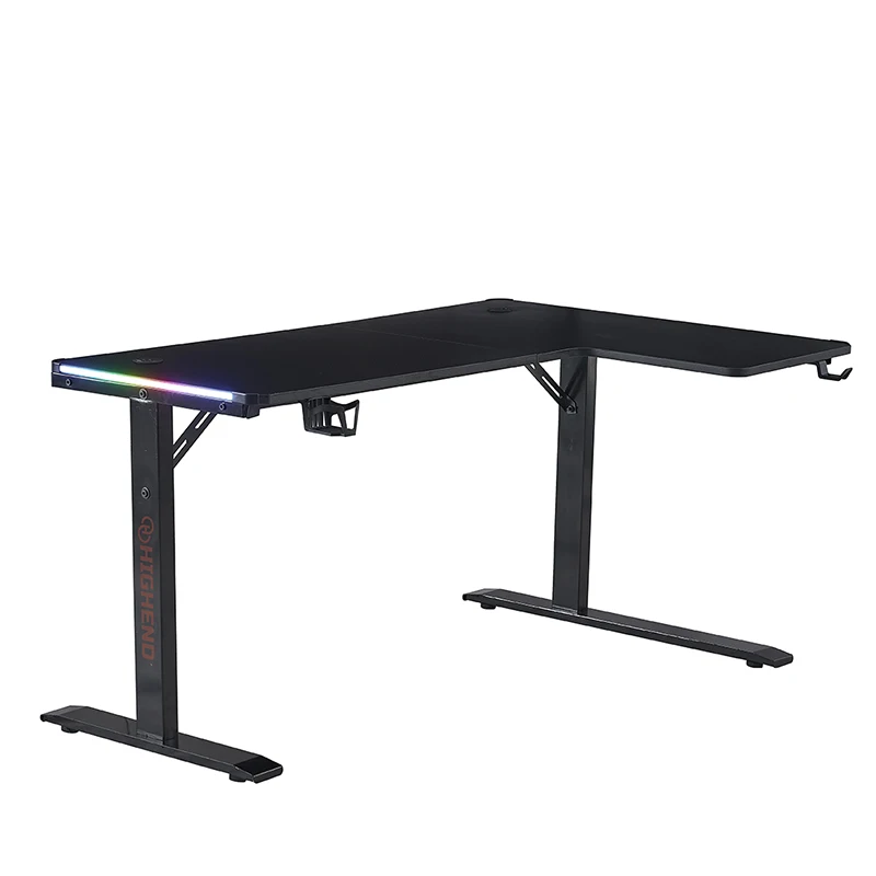 View of High Quality Gaming Desk Wireless Charge Function Standing Desk Height ...