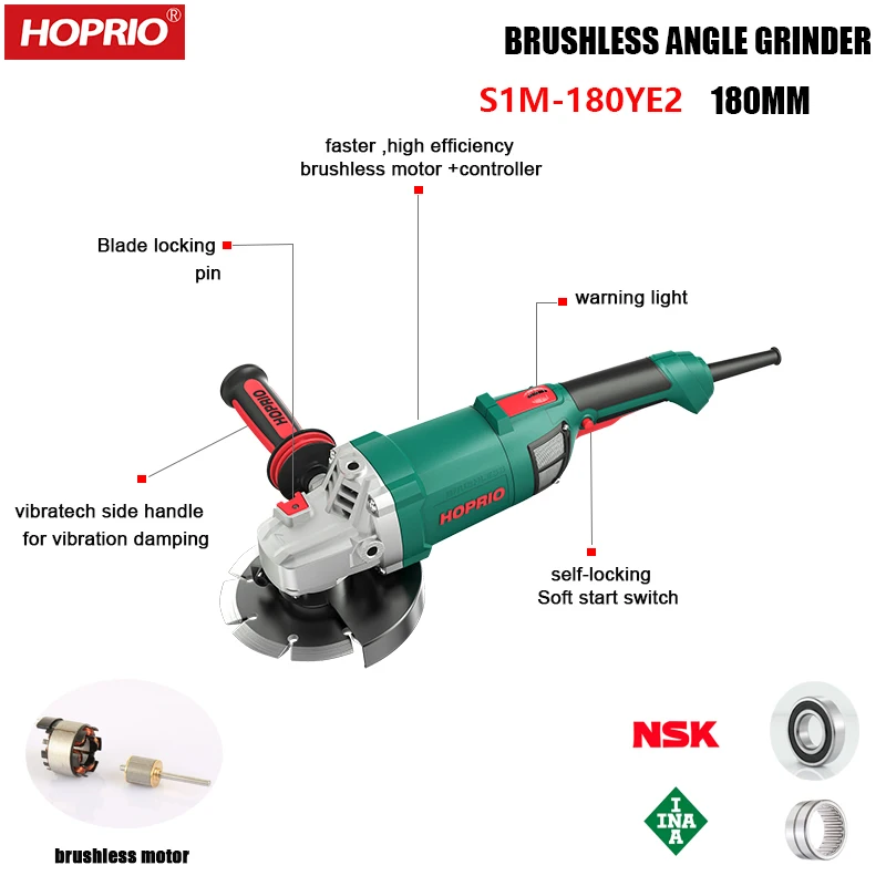 230v 7inch 8400r/min Faster Brushless Motor Customize Casting Wood