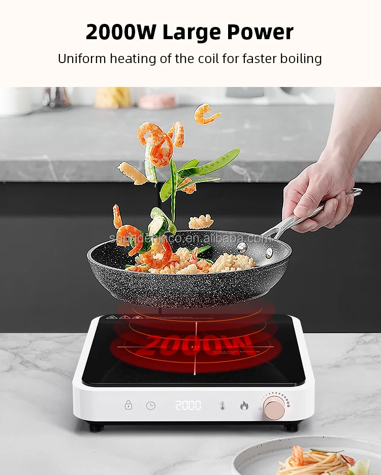 2000W Home Hot Plate Electric Induction Cooktop Portable Kitchen Induction Stove OEM ODM Induction Cooker