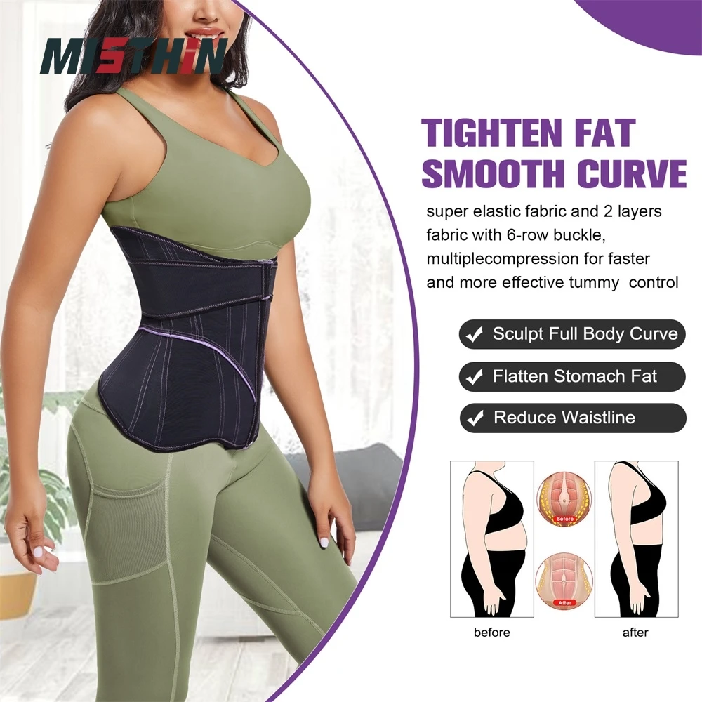Women Wrap Girdle Full Body Belt Corset Tummy Control Shaper Waist Trainer Shaperwear details