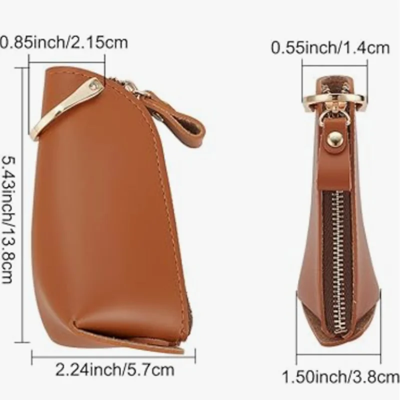 Vintage Pu Leather Key Holder Protective Organizer Case For Car_voghion.com