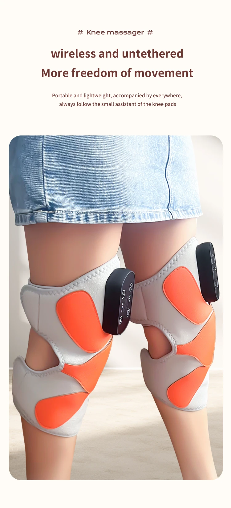 Smart Physiotherapy Knee Arthritis Massager Machine with Hot Compress Targeted Leg and Knee Relief