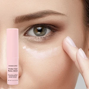 Custom Glow Cooling Brightness Vegan Organic Squalane Caffeine Retinol Anti-Wrinkle Under Eye Balm Stick for Dark Circles