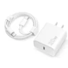 Cargador blanco de 20W con enchufe estadounidense