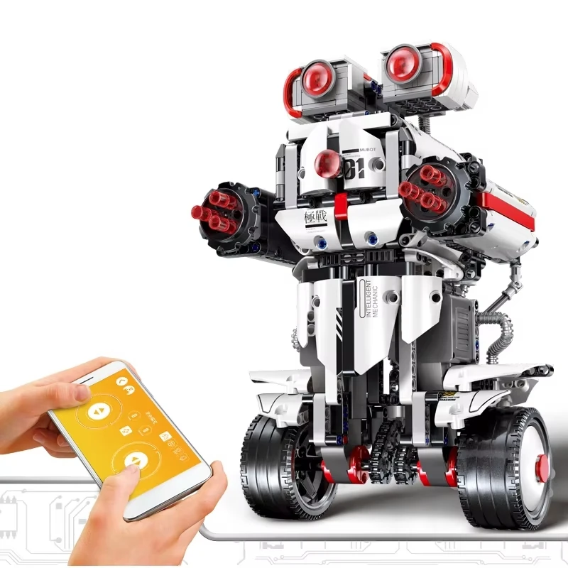 New Design 791PCS  Building Kit DIY RC Plastic Building Blocks Robot Remote Control Bricks Toys