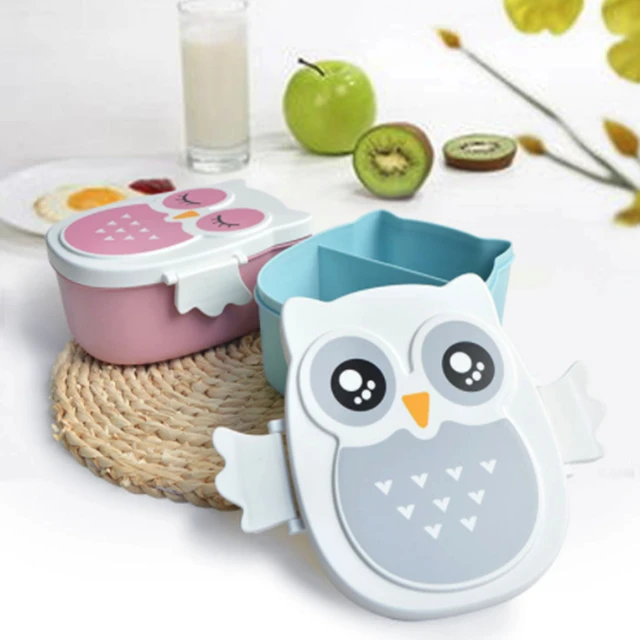 Owl Lunch Box Food Container  Kids Cartoon Lunch Container - Cartoon Lunch  Box Bento - Aliexpress