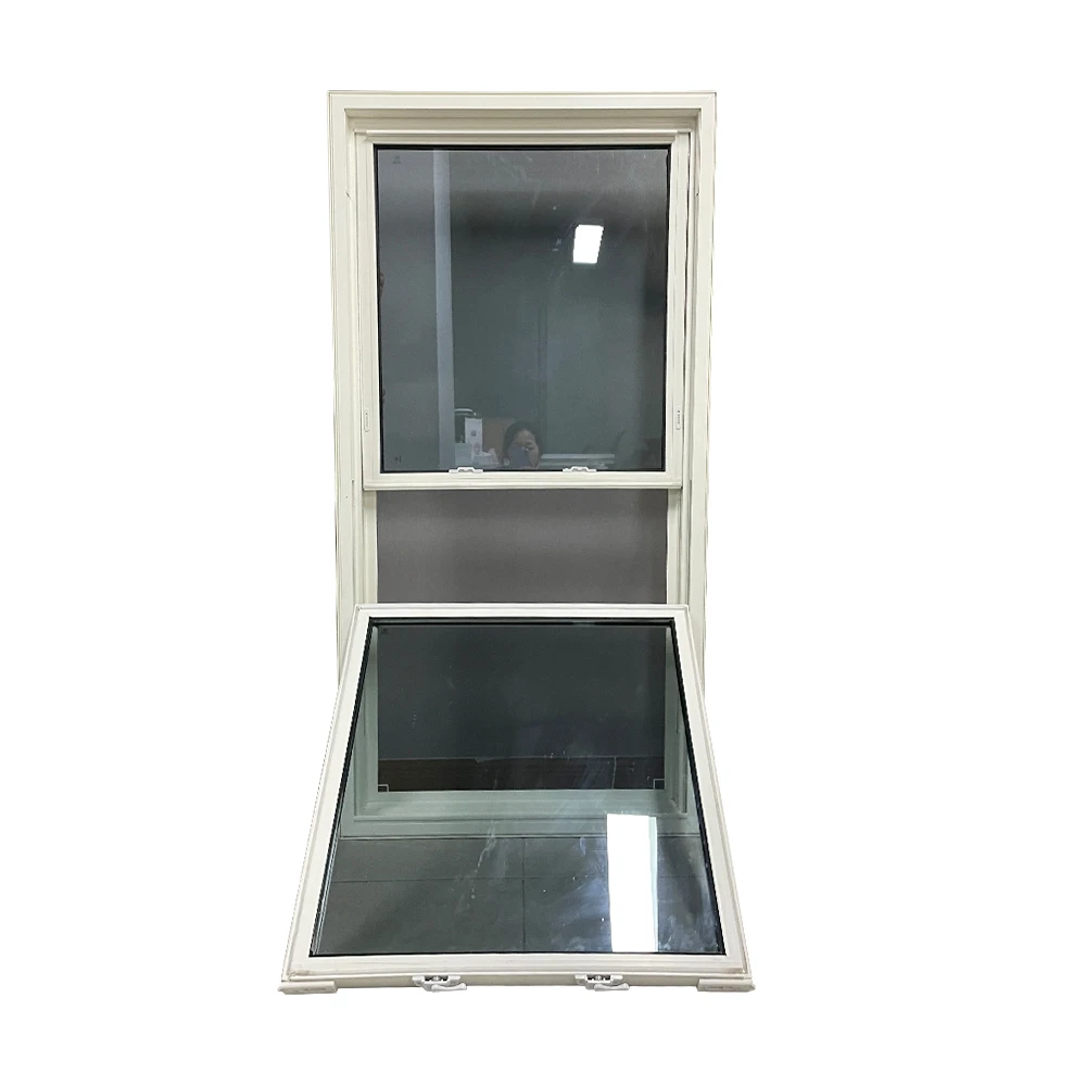 Minglei American pvc double hung lift up slide window factory