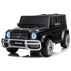 2 Seats 4WD Luxury 24V Benz G63 Kids Ride on Car Rubber Wheels, Leather Seat and RC Children Electric Car