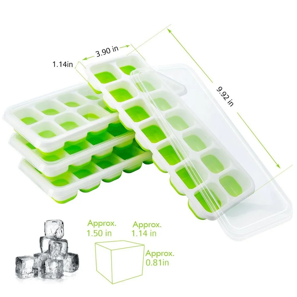 HAIXIN Hot Selling Ice Cube Tray With Cover Wholesale Custom Bpa