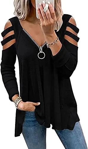 Cold Shoulder Plus Size Tunics Tops For Women Sexy Short Sleeve T Shirts Summer Casual Top 4866