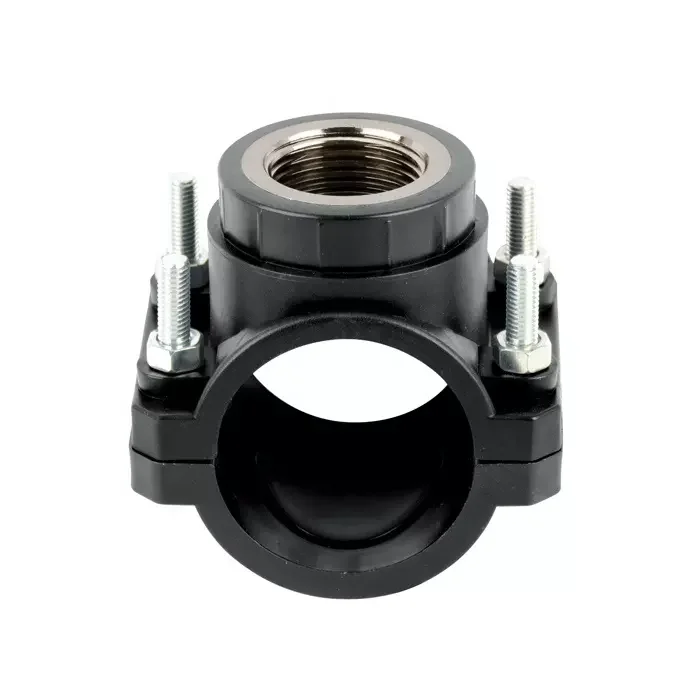 Factory Price Grey UPVC Pipe Sleeve Rubber  PP Saddle Clamp