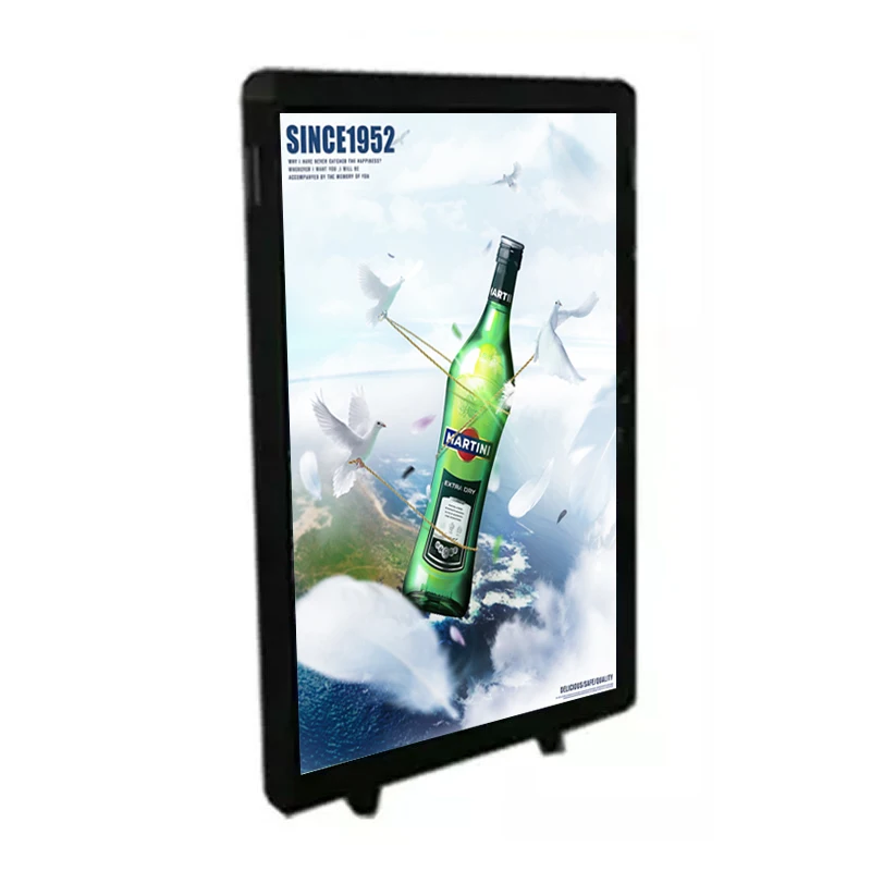 Portable LCD Video Player Menu Display Board and Light Box for Restaurant Advertising Ordering Backlight for Billboards