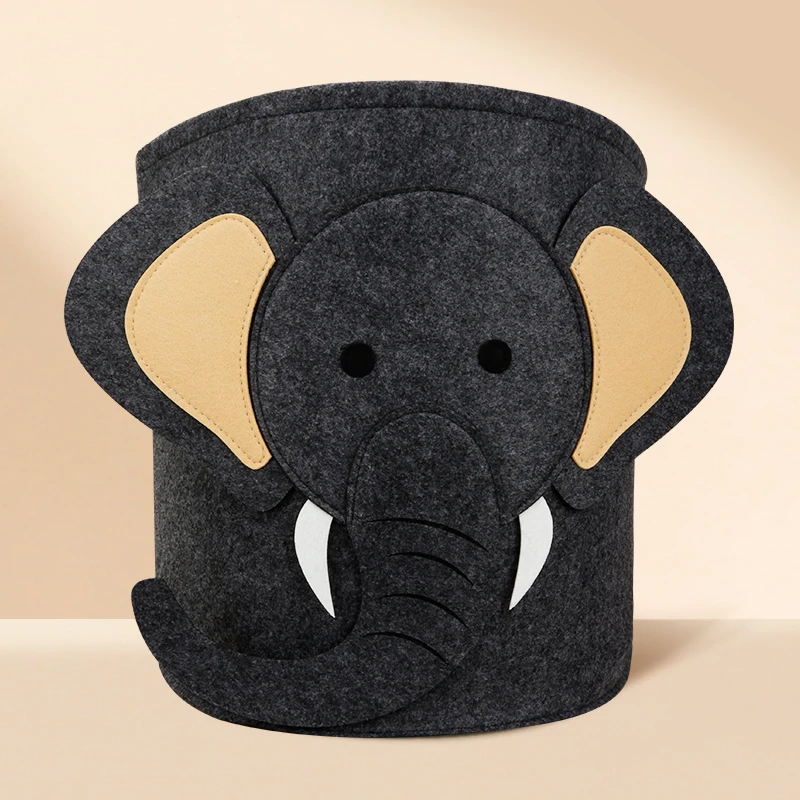 Colorful Felt Laundry Hampers Baby Toy Storage Basket