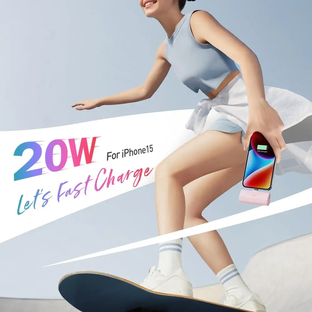 IWALK LinkPod 4 Docking Battery 4500mAh Capacity PD 20W Fast Charging USB C Charger Portable Capsule Power Bank