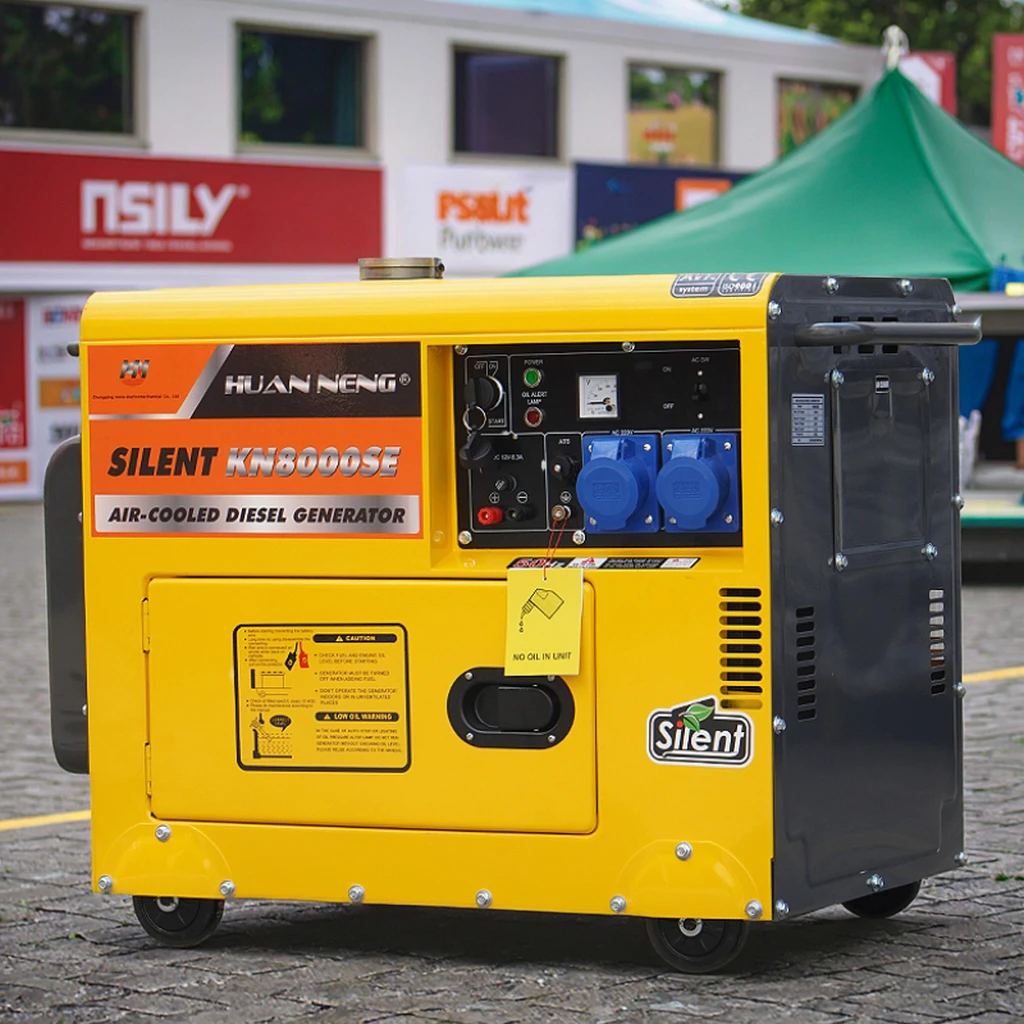 Hot Sale Factory 3kw 5KW 6KW 7KW 8KW 9KW diesel Generator Power  Soundproof Silent Type diesel Generator Easy Move Electric