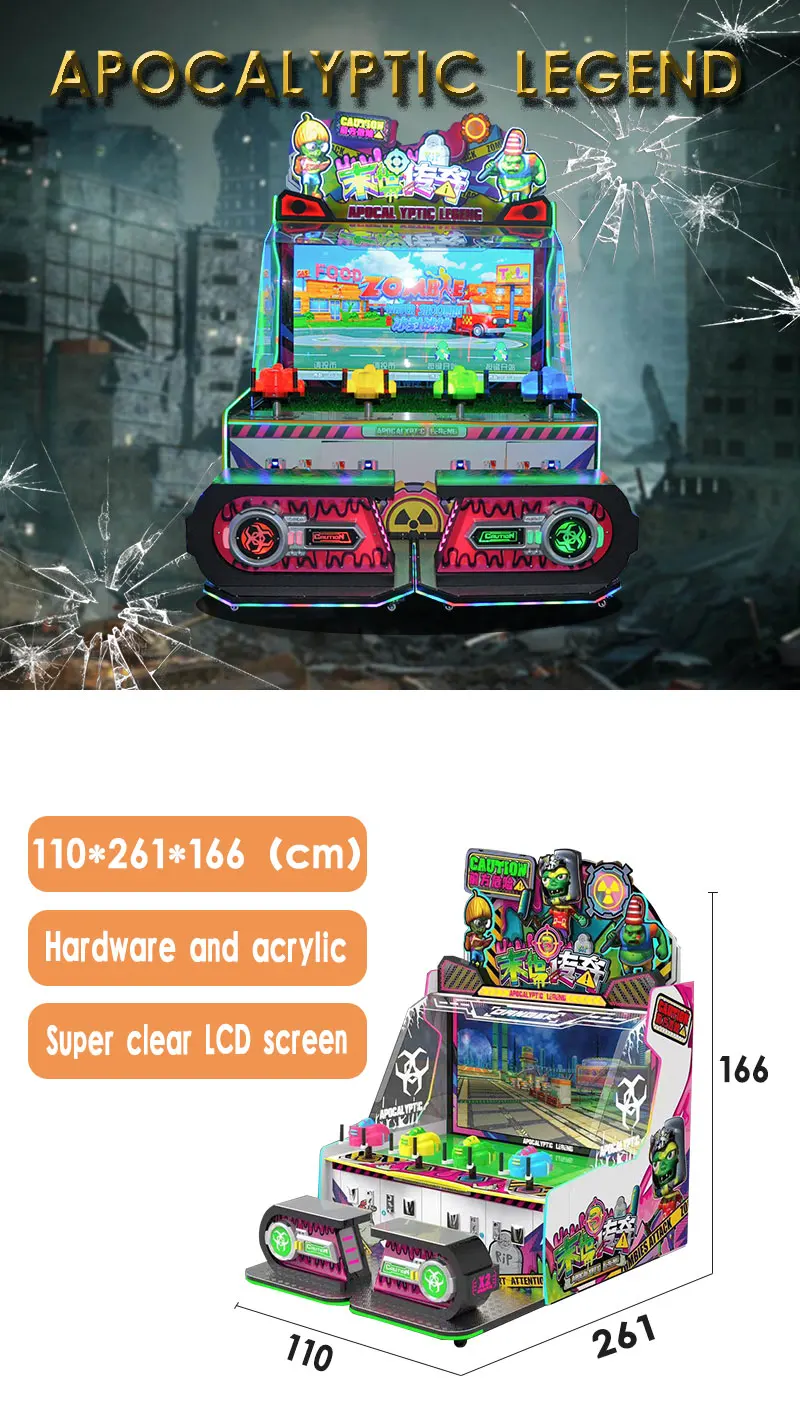 kích thước máy game bắn súng nước