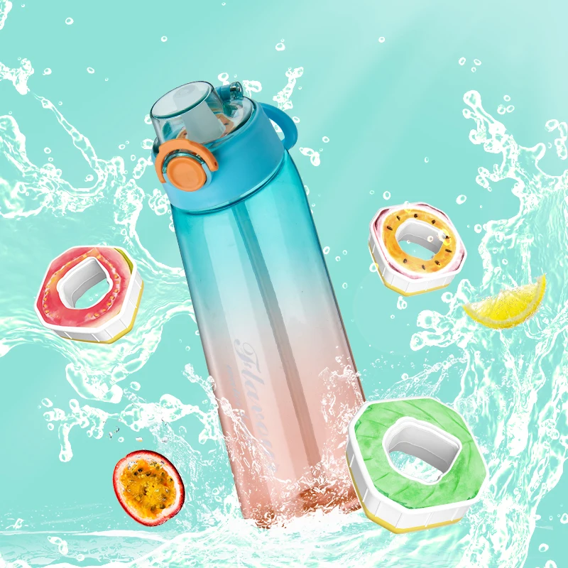 2024 New Flavored Water Bottle Bpa Free Tritan Plastic Scent Flavoured ...