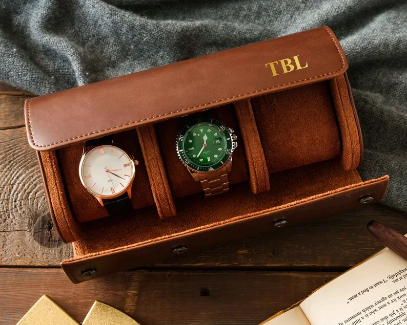 Reloj personalizado de cuero láser para hombre, caja de reloj de - Main Image