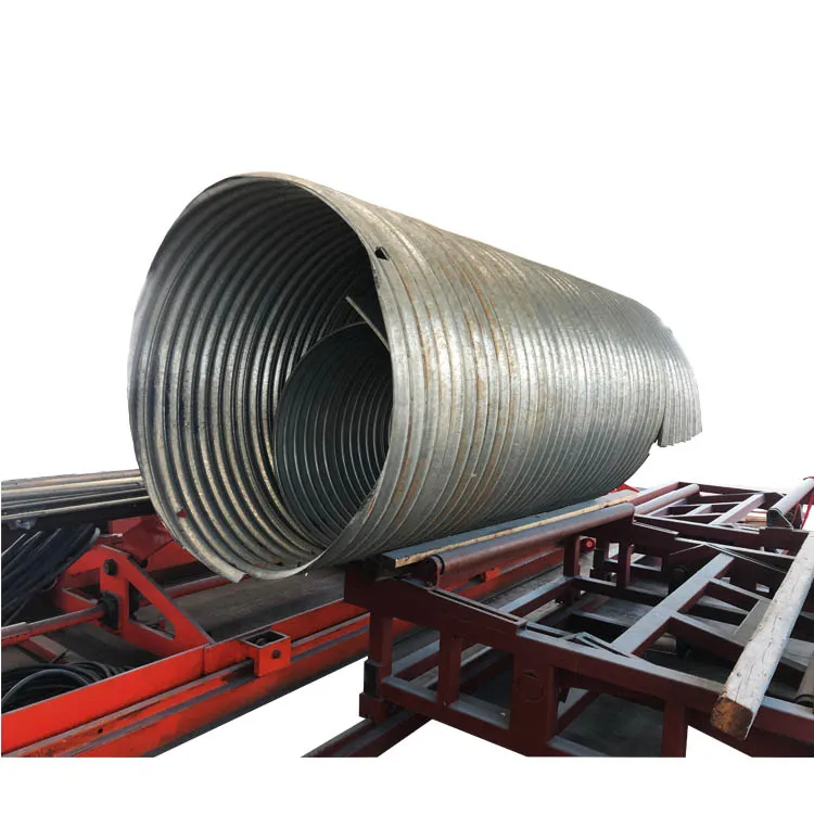 Driveway Agriculture Irrigation Helically Corrugated Culvert Large Metal Galvanized Drain Pipe Forming Machine for Storm Shelter
