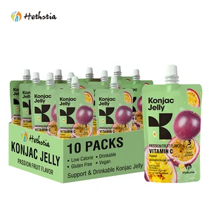 Healthy Spout Bag Passion Fruit Flavor No Sugar Gluten Free  Shirataki Jelly