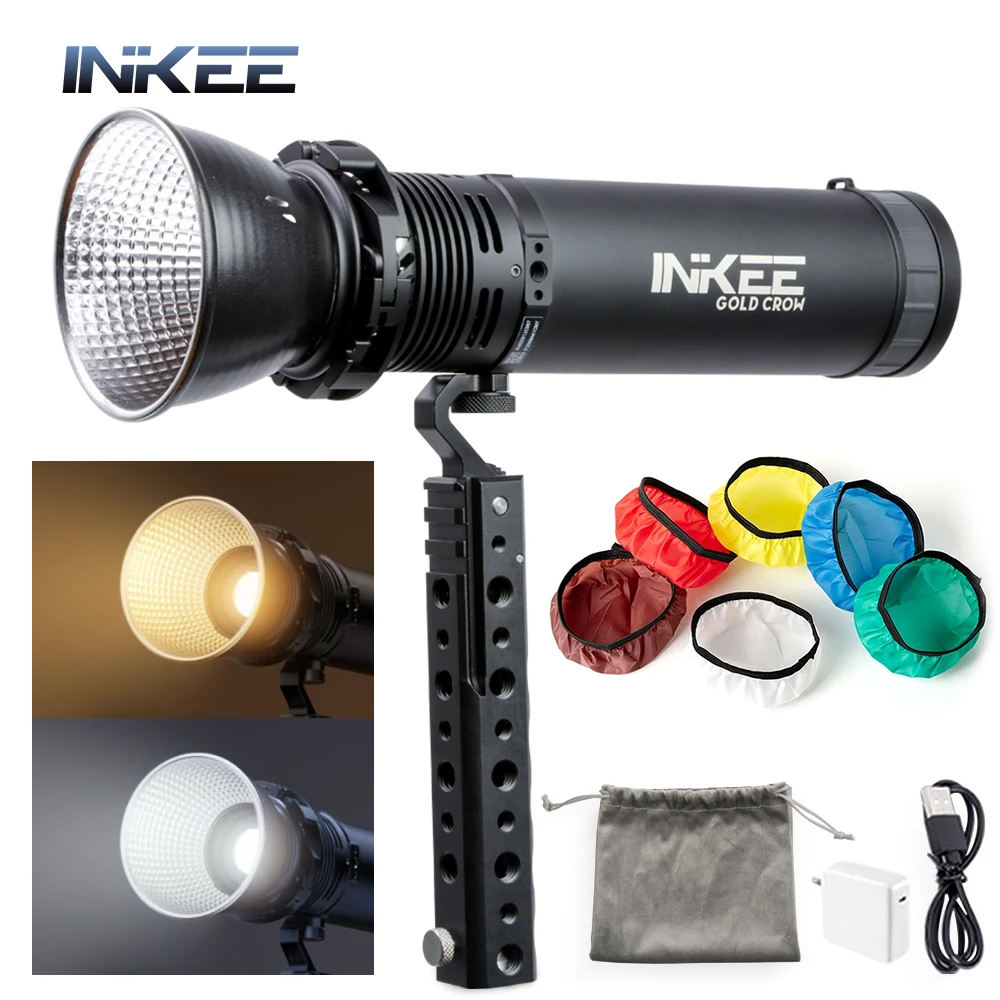 INKEE GC60 Video Flashlight - 60W Portable Photography Light