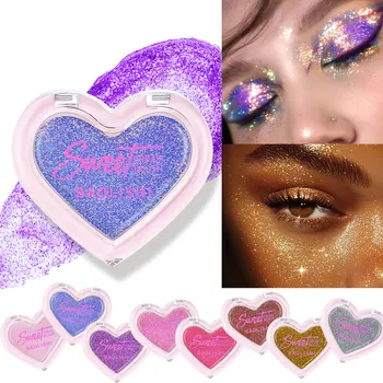 Wholesale Glitter Eyeshadow Mermaid Make up 8 Colors Love Shimmer Gel Pearlescent Stage Makeup Eyeshadow