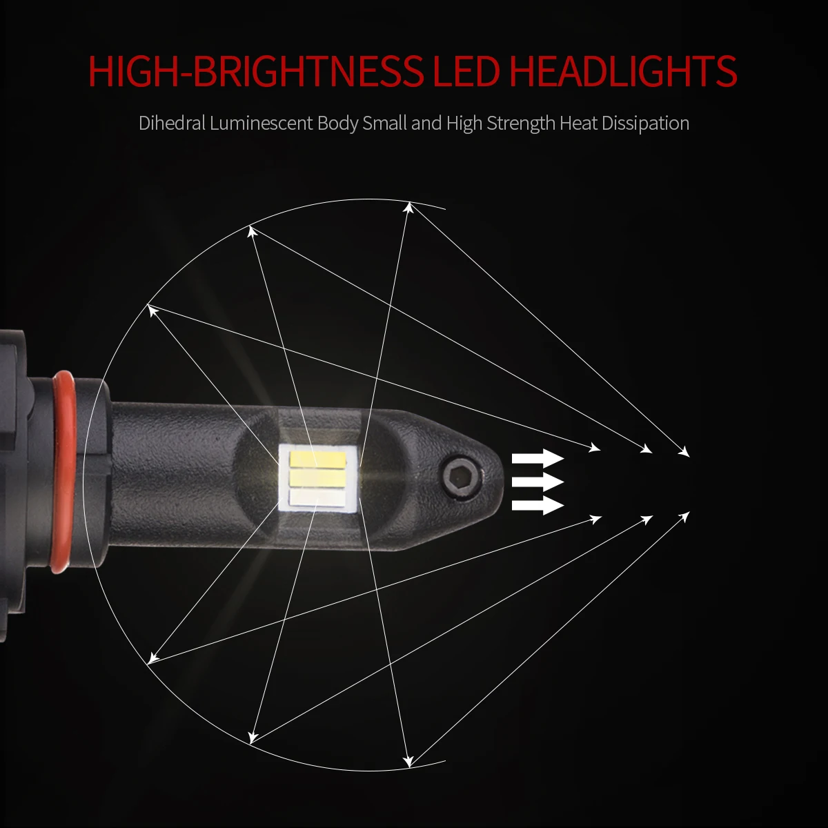 9005/9006/H11 Professional Headlight Led Ultra-bright spotlight automible Led headlamp super-bright 17
