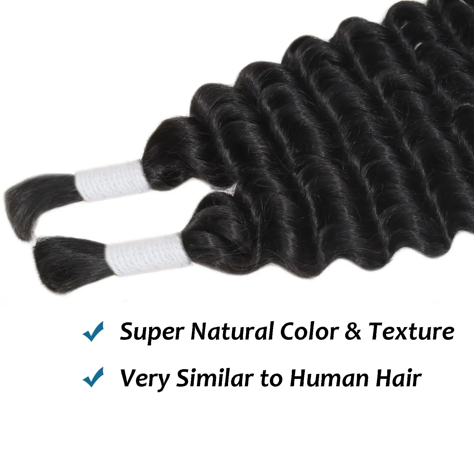 Deep Wave Bulk Hair Human Hair For Braiding Deep Curly Bulk Hair Extensions For Braids Bulk Hair Bundles No Weft Wholesale_voghion.com